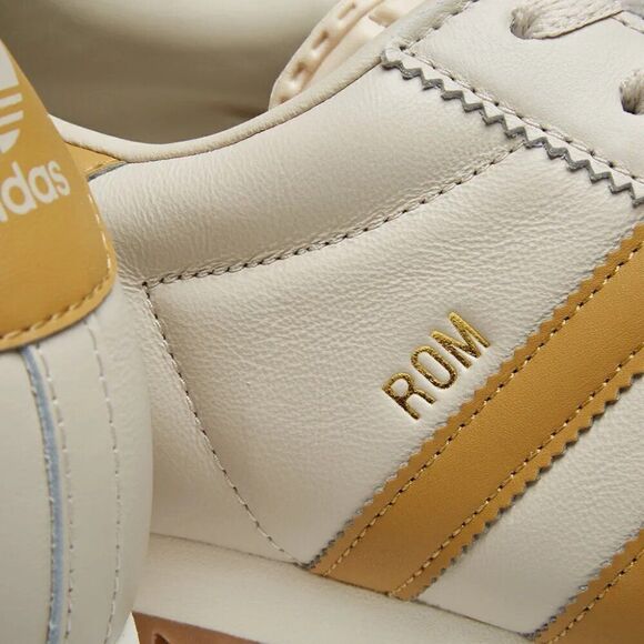 Vintage 1970s Adidas Rom in the Tan Leather Light Brown stripes 7 mens 8 wmns - Picture 7 of 10